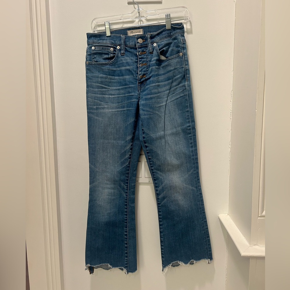 Women's Blue Jeans - Madewell cali Demi boot